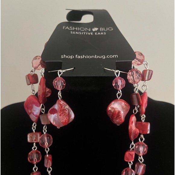 Fashion Bug Necklace & Earring Set - Picture 3 of 3